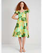 Cucumber Floral Flounce Dress, , Product