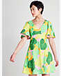 Kate Spade,Cucumber Floral Swing Dress,Multi