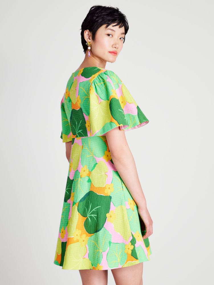 Kate Spade,Cucumber Floral Swing Dress,
