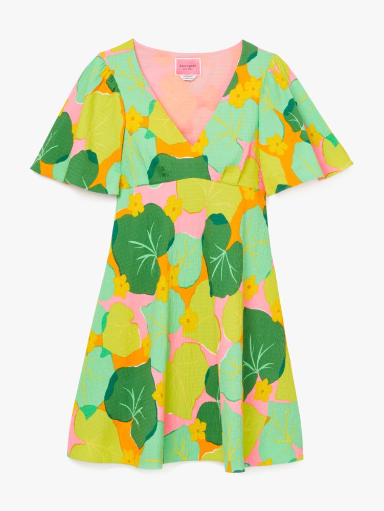Kate Spade,Cucumber Floral Swing Dress,