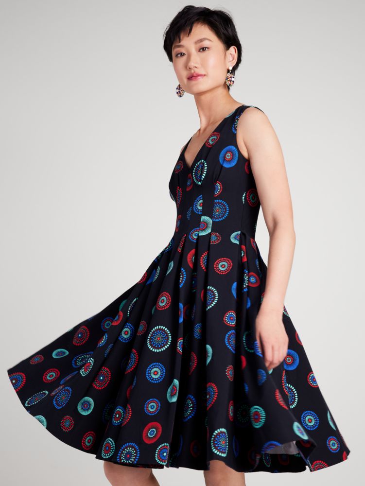 Kate Spade,Firework Floral Amelia Dress,Cocktail,