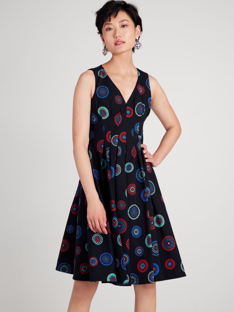 Kate Spade,Firework Floral Amelia Dress,