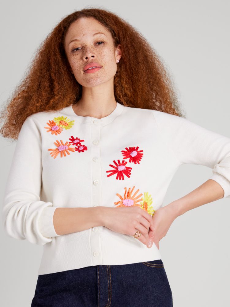 Floral Embroidered Cardigan