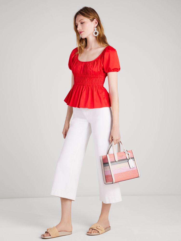 Kate Spade,Poplin Riviera Top,