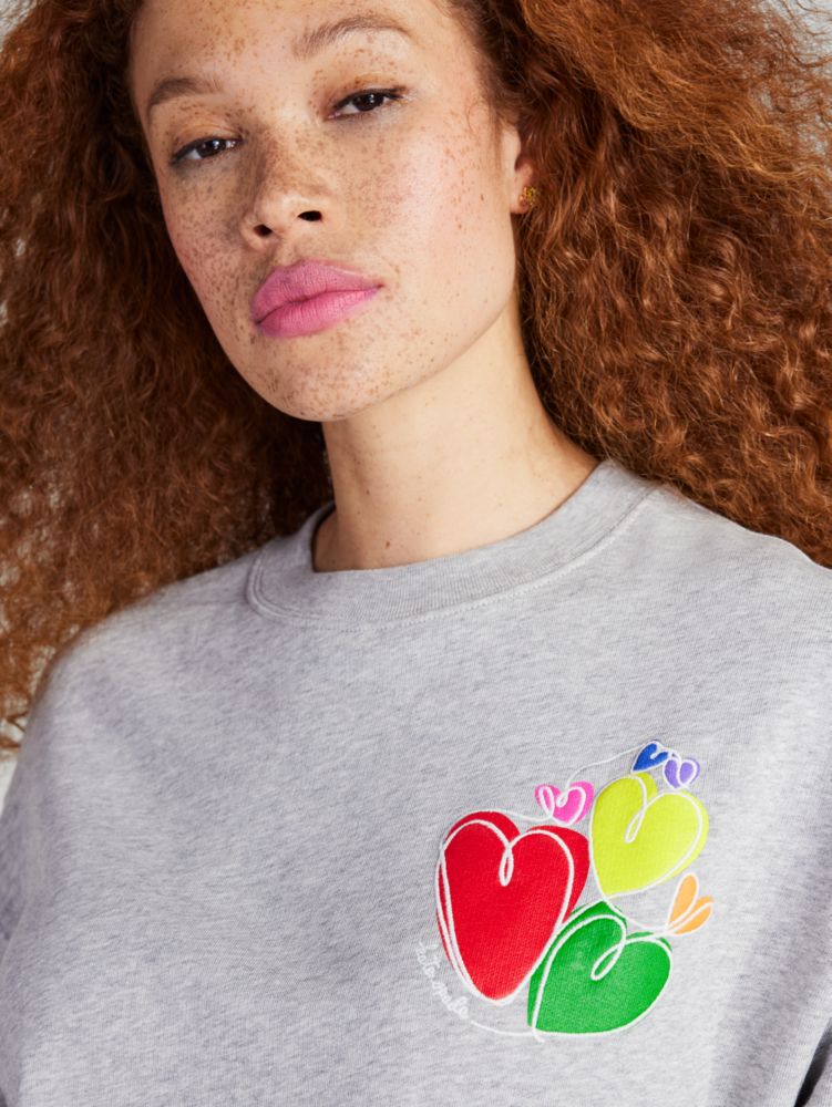 Rainbow Hearts Sweatshirt, , Product
