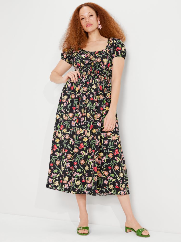 Rooftop garden Strandkleid Mit Blumenprint, , Product