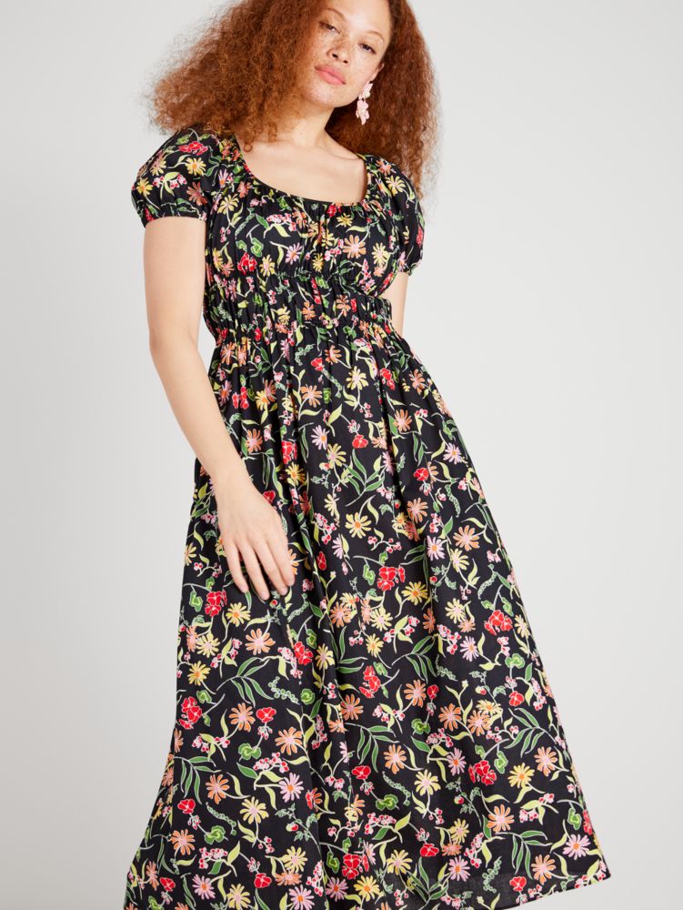 Rooftop garden Strandkleid Mit Blumenprint, , Product