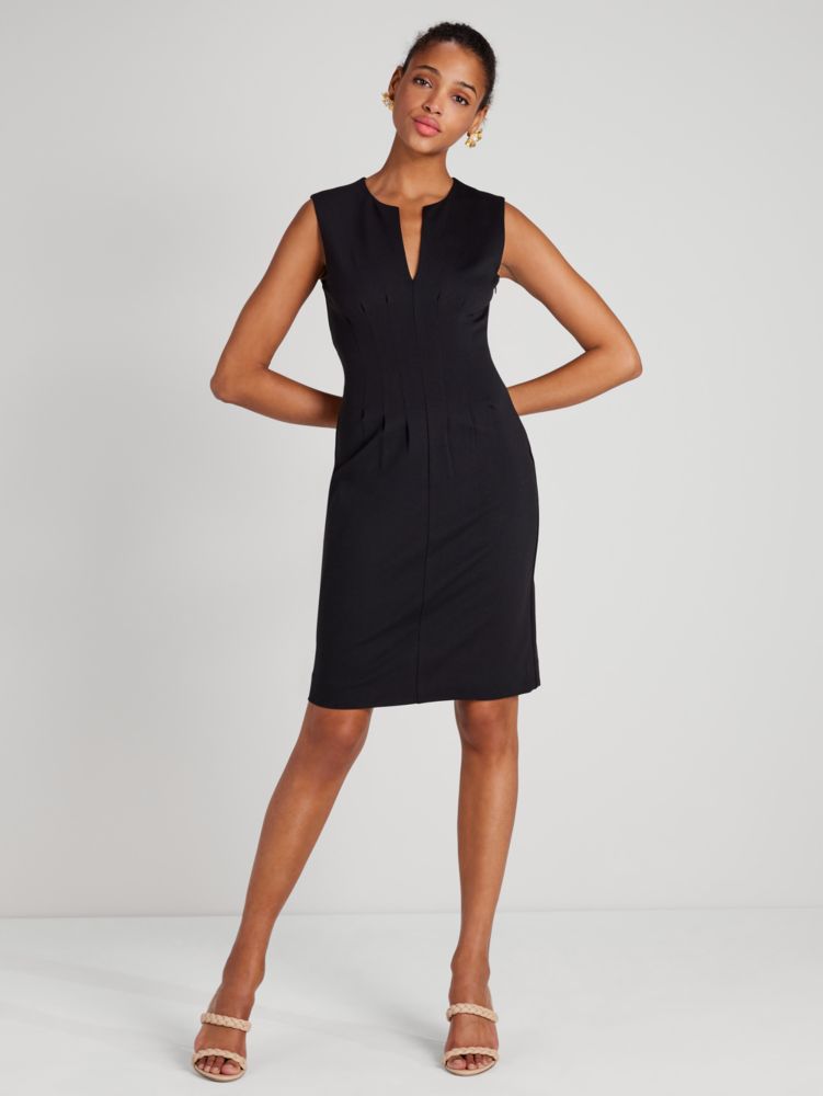 Kate Spade,Seamed Ponte Dress,Black