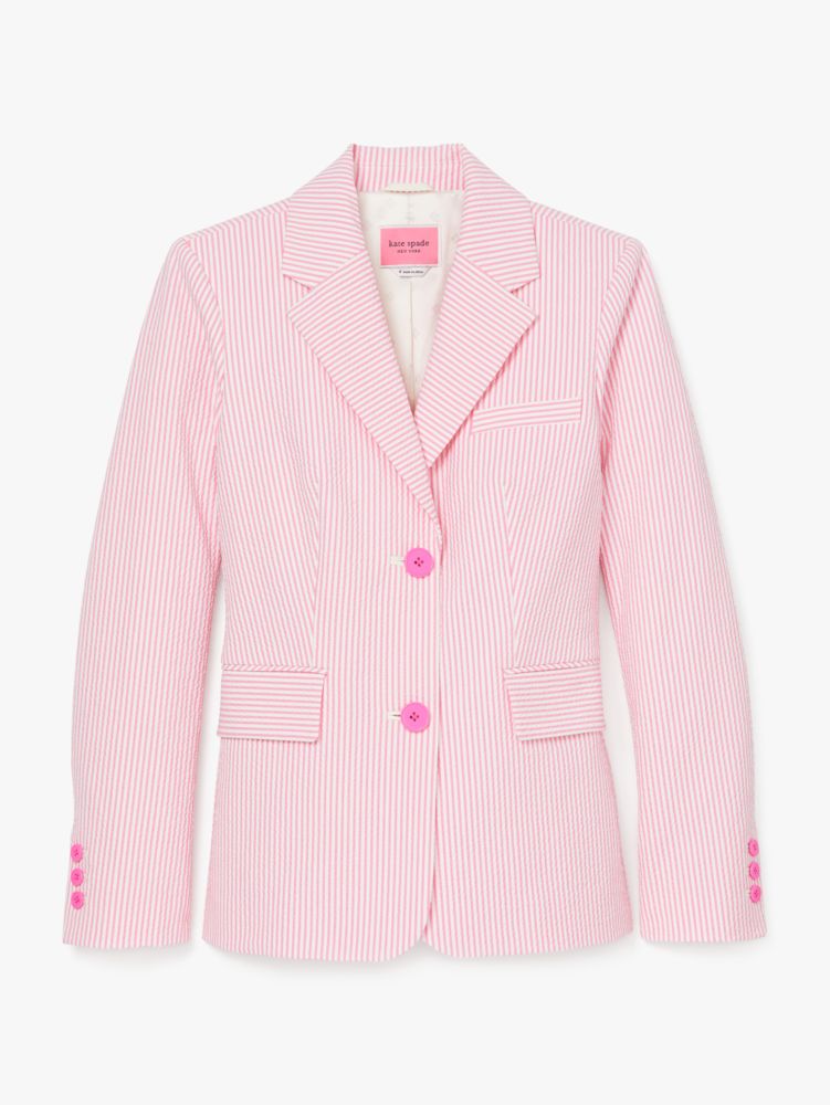 Kate Spade,Seersucker Stripe Blazer,