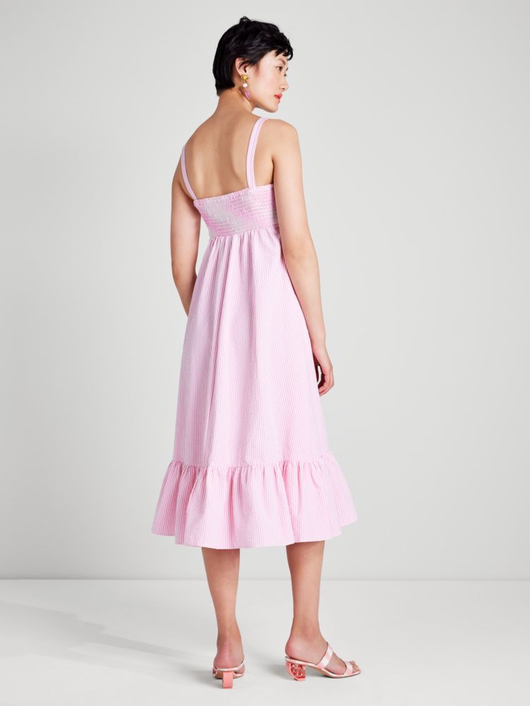 Kate Spade,Seersucker Stripe Bow Dress,