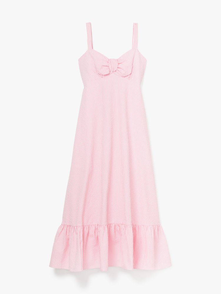 Kate Spade Seersucker Stripe Bow Spring Dress popular