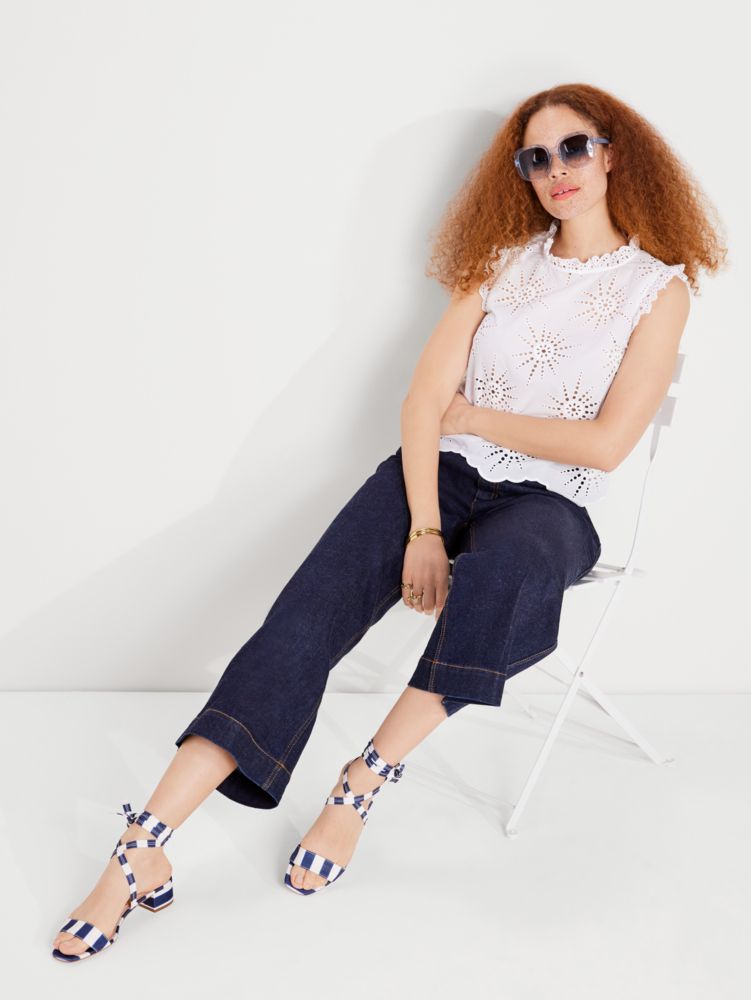 Kate Spade,Suns Eyelet Shell,Fresh White