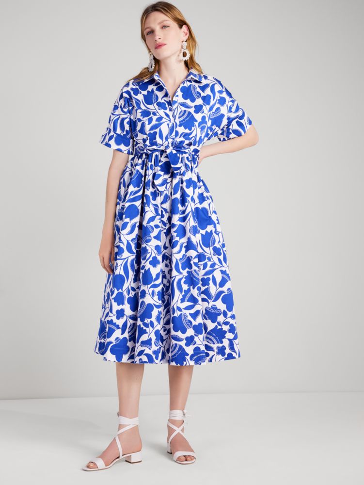 Kate Spade,zig zag floral montauk dress,