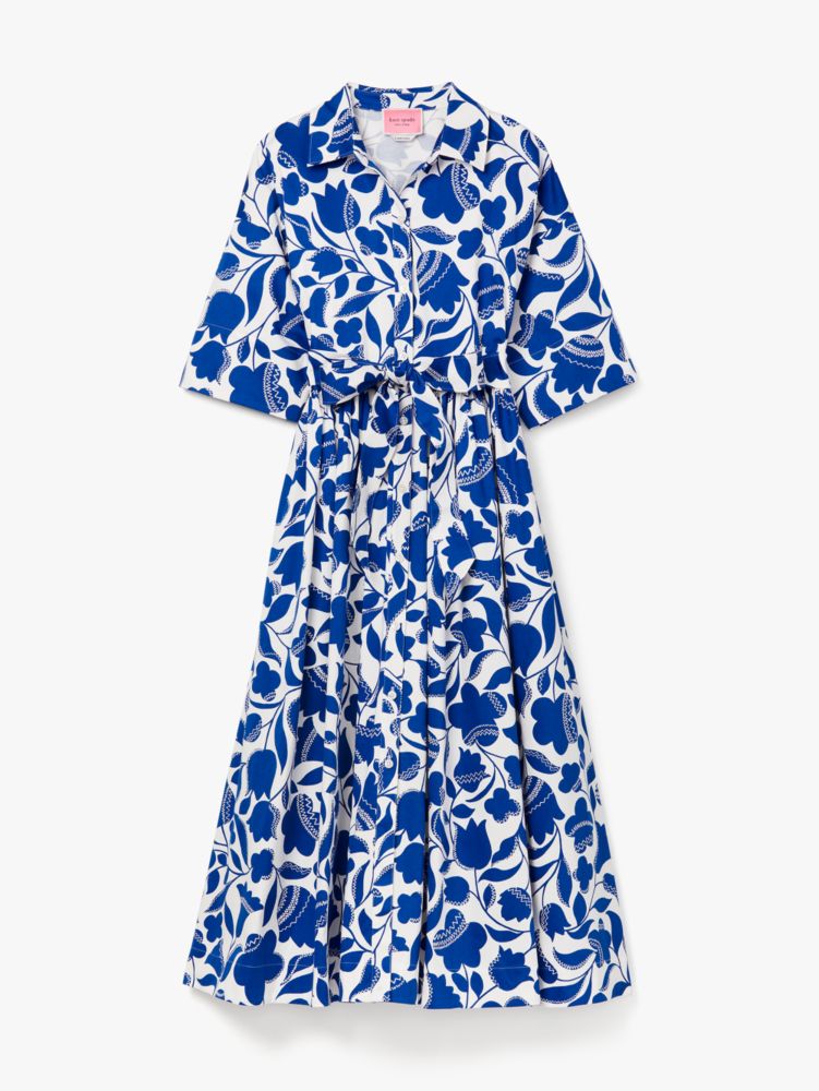 Kate Spade,Zig Zag Floral Montauk Dress,