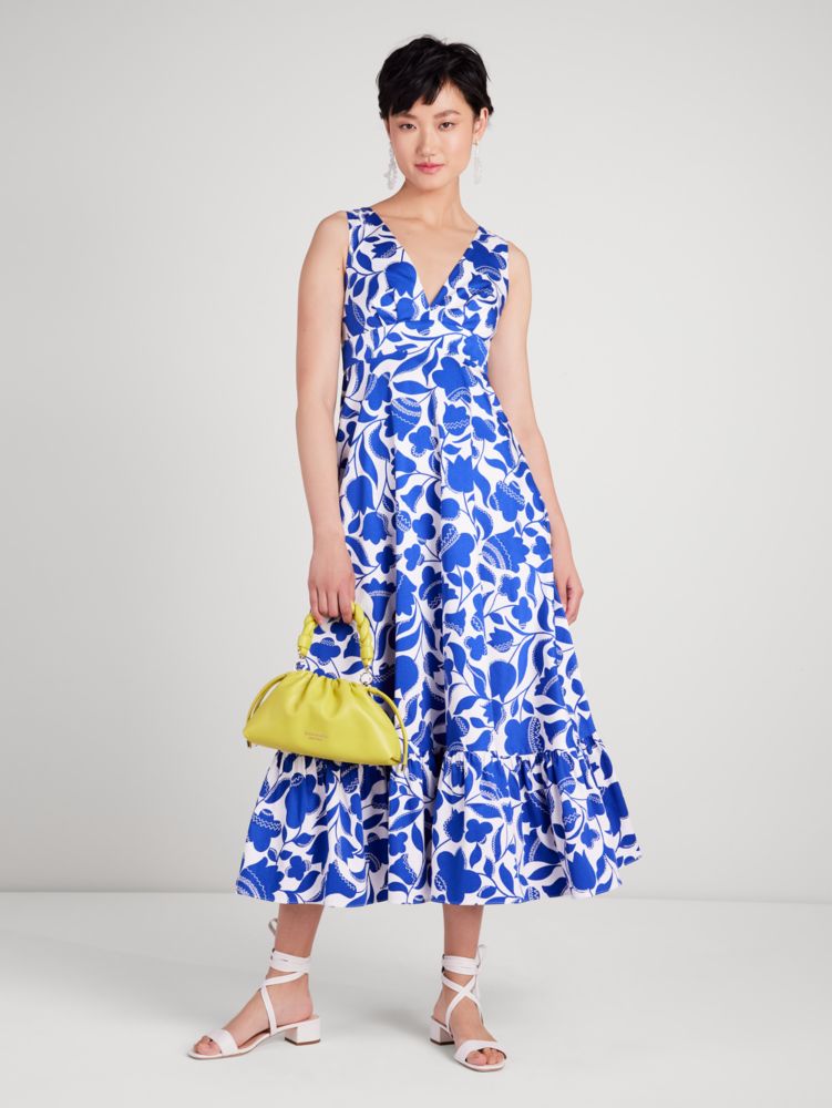 Kate Spade,Zigzag Floral Maxi Dress,Day,
