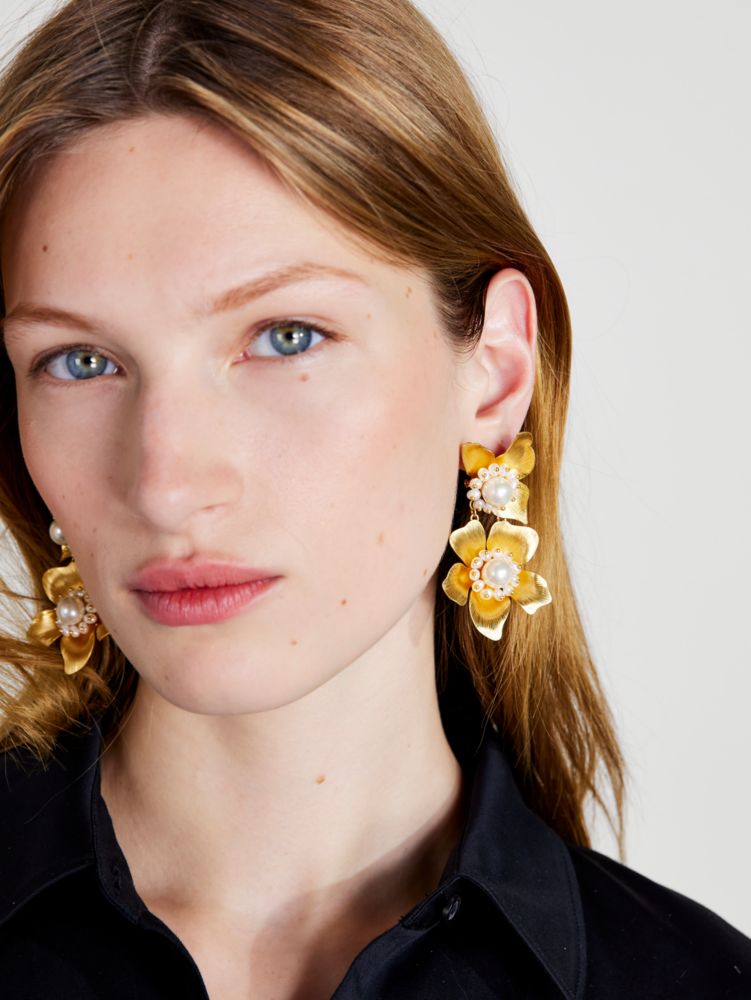 Flora Statement Earrings, , Product