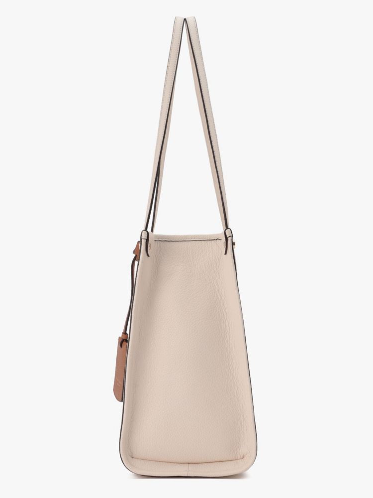 Kate Spade,マーケット ぺブル レザー ミディアム トート,バッグ,パーチメント