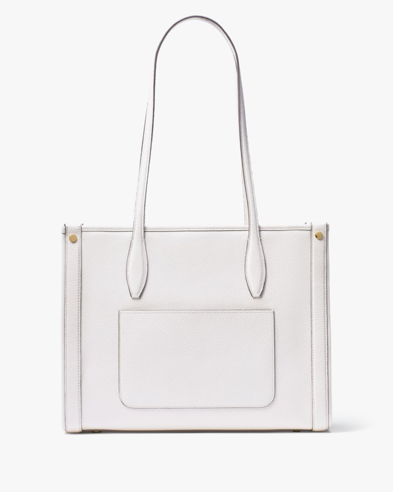 Kate Spade,マーケット ぺブル レザー ミディアム トート,バッグ,パーチメント