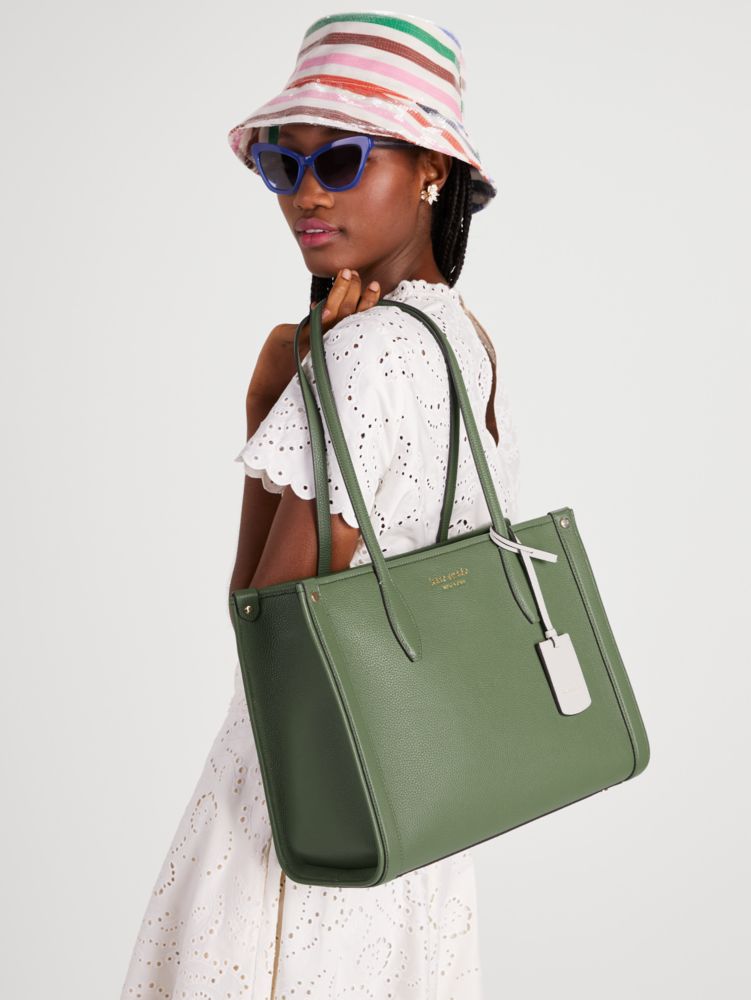 Kate Spade,Market Pebbled Leather Medium Tote,