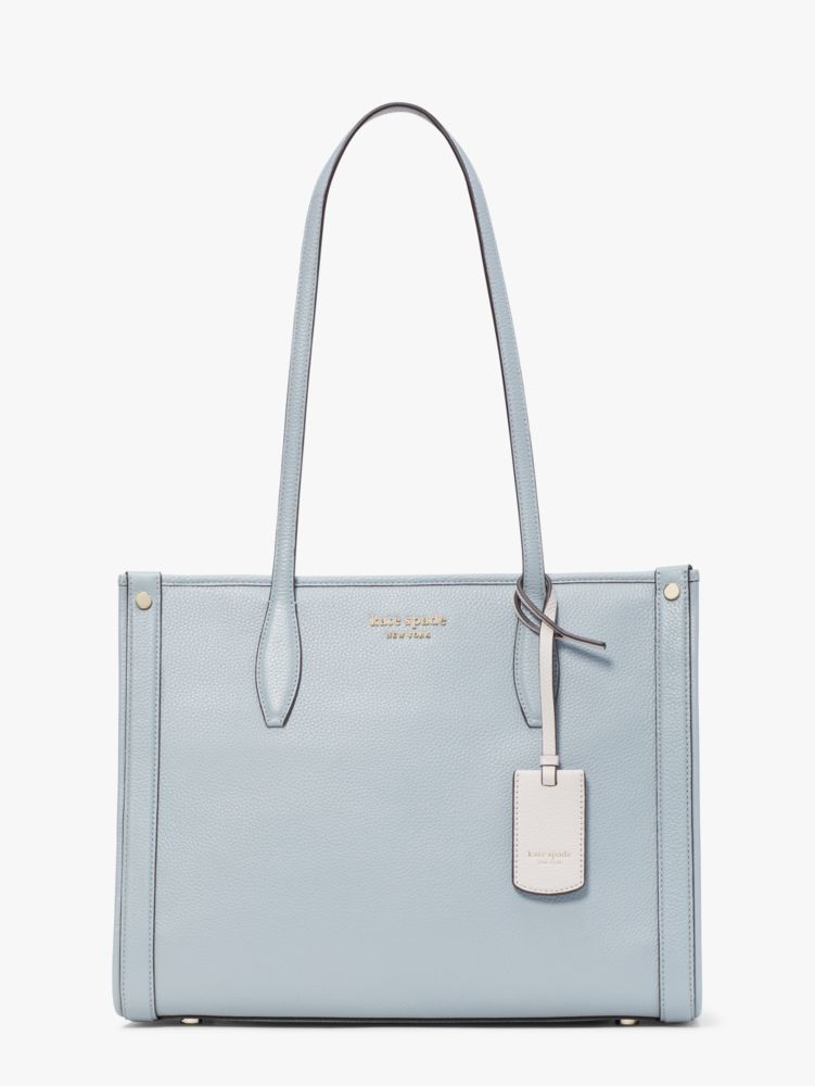 Kate Spade,Market Pebbled Leather Medium Tote,tote bags,Medium,Ocean Beach