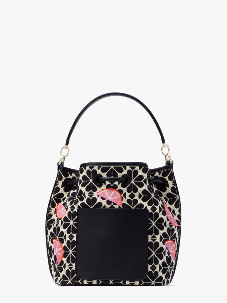 kate spade new york Sinch Medium Spade Flower Jacquard Bucket Bag