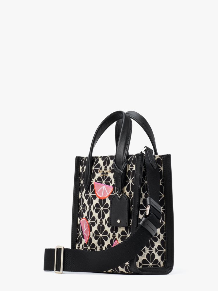 Kate Spade,Spade Flower Jacquard Grapefruits Manhattan Mini Tote,