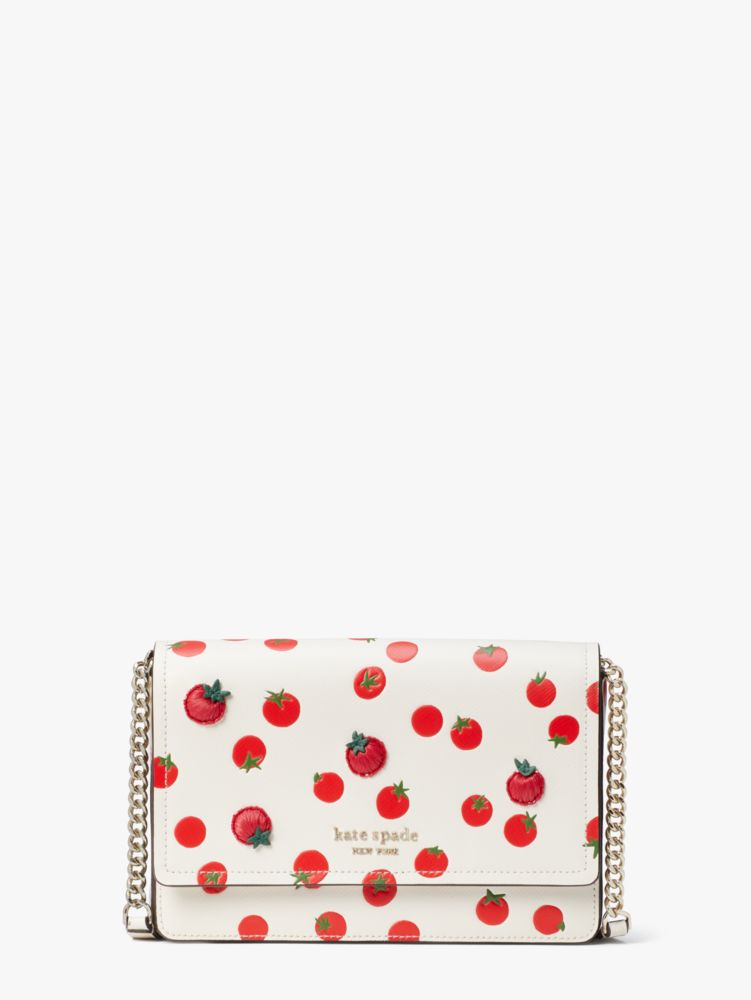 Kate Spade Printed Pvc Spencer Dots Chain Wallet 