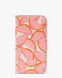 Kate Spade,Spencer Grapefruit iPhone 13 Pro Max Magnetic Wrap Folio Case,Pink Multi