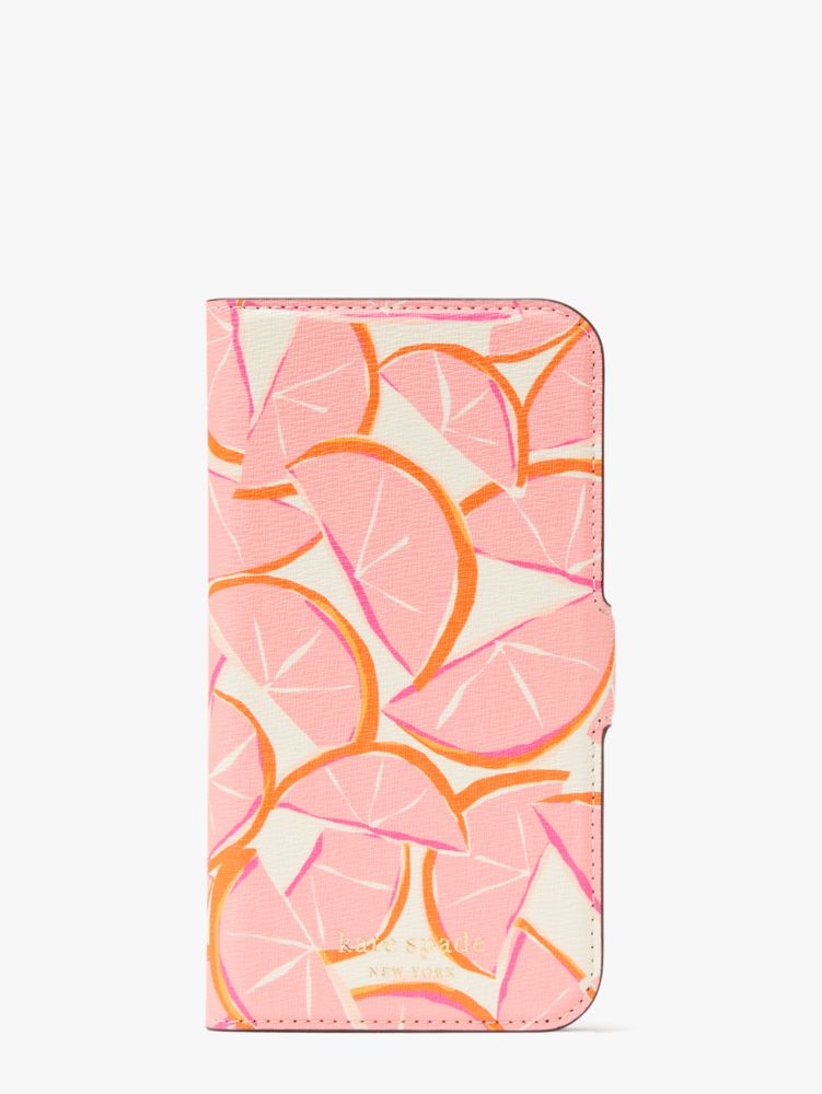 Kate Spade Spencer Grapefruit Umschlaghülle Für Iphone 13 Pro, Magnetisch