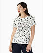 Kate Spade,101 dalmatians t shirt,cotton,60%,Cream