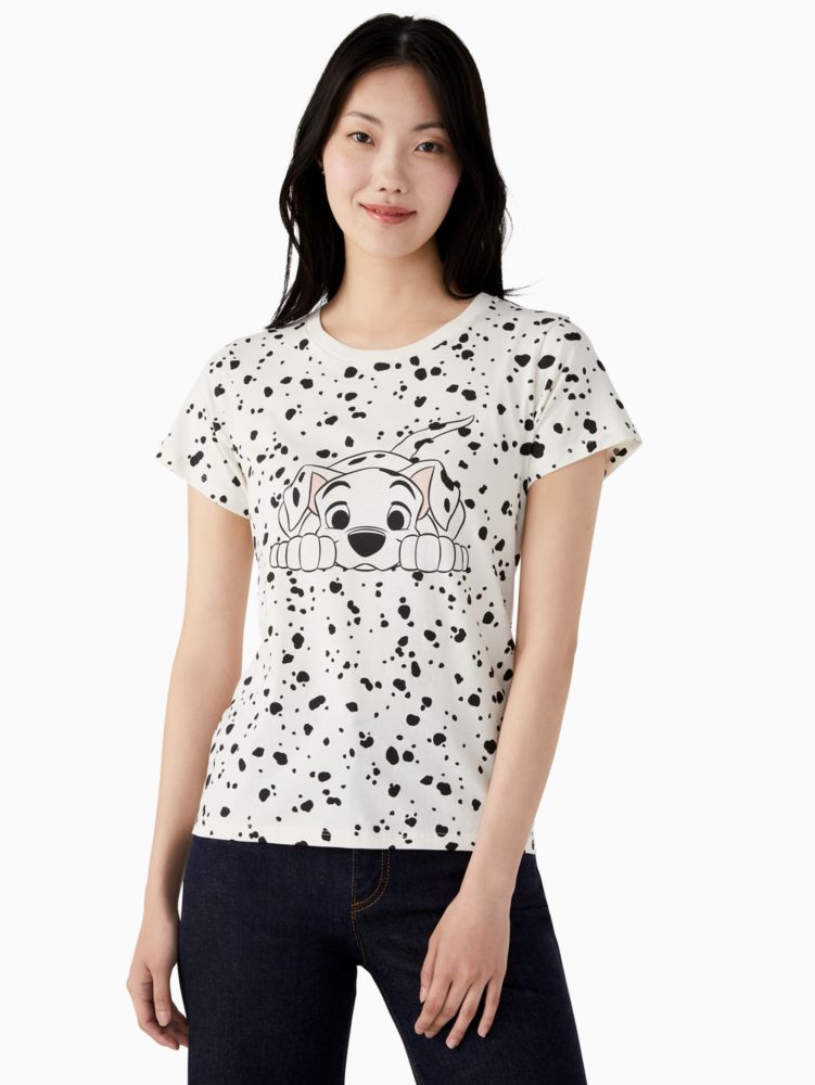 Kate Spade,ディズニー X ケイト・スペード ニューヨーク 101 ダルメシアン Tシャツ,ウェア,クリーム