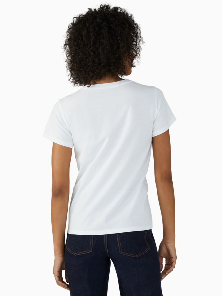 Kate Spade,アップル Tシャツ,ウェア,フレッシュホワイト