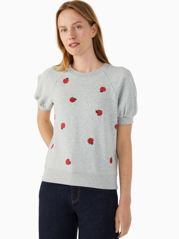 Apple Embroidered Pullover | Kate Spade Outlet