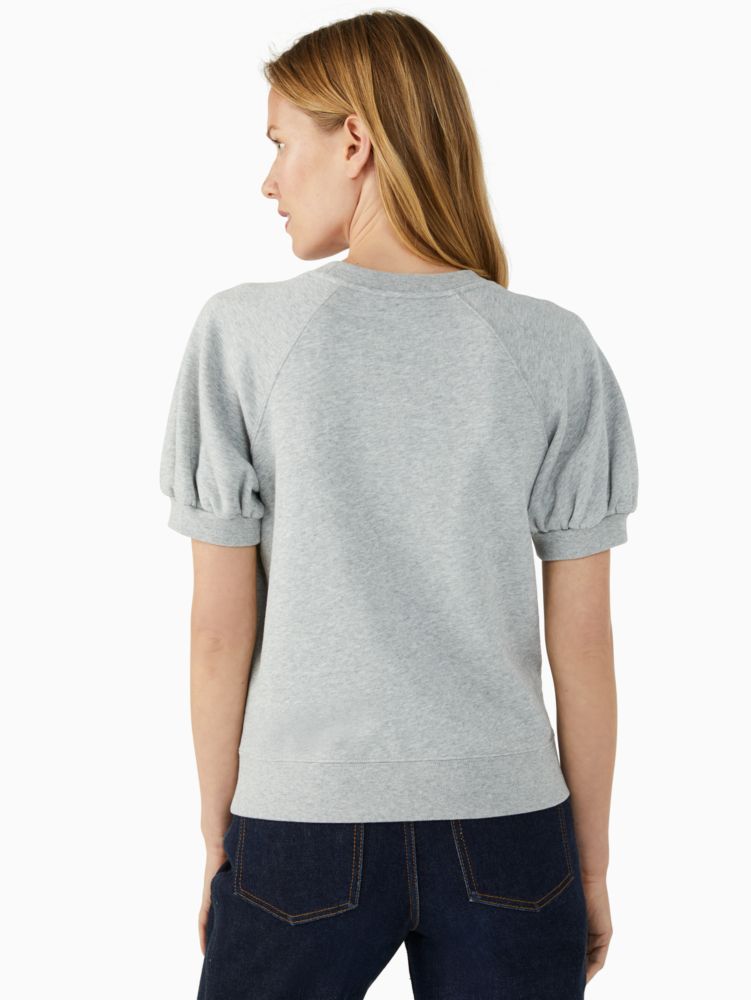 Kate Spade,apple-embroidered pullover,60%,Grey Melange