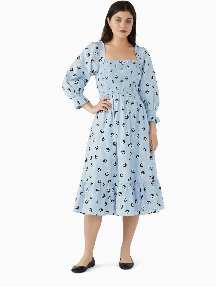 Kate spade paisley blossom midi outlet dress