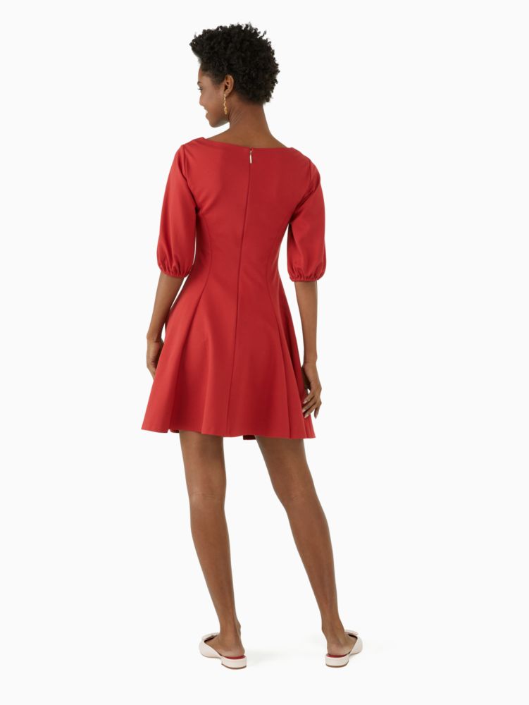 Kate Spade,Ponte Puff-sleeve Dress,