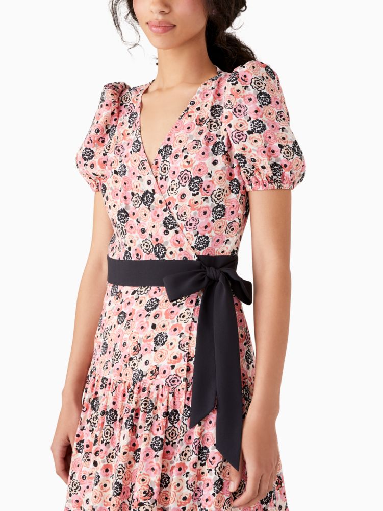 Kate Spade,rosette blooms wrap dress,60%,