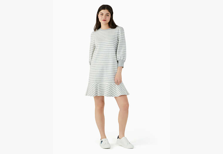 Kate Spade,sailing stripe sweatshirt dress,cotton,60%,