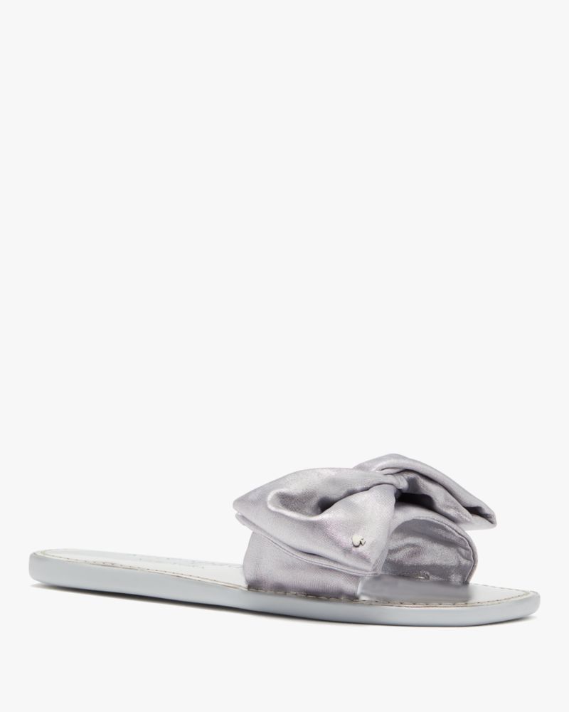 Kate Spade,Bikini Slide Sandals,sandals,Casual,Silver