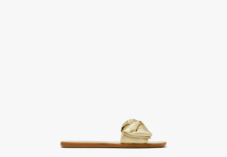 Kate Spade,Bikini Slide Sandals,sandals,Casual,Pale Gold image number 0