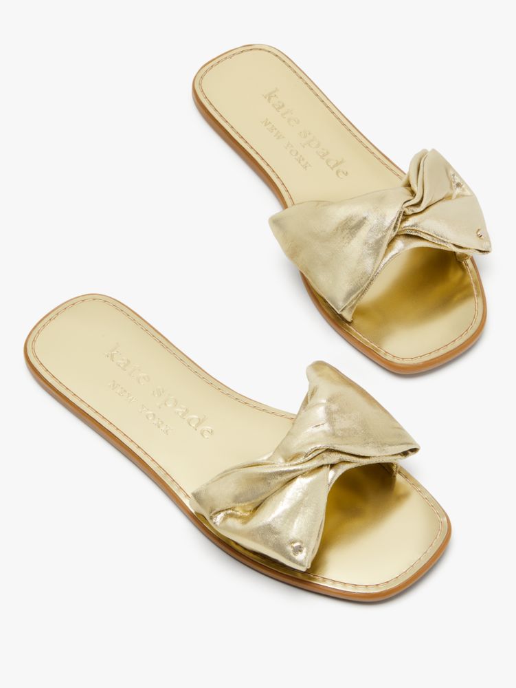 Kate spade 2024 sandals with bow