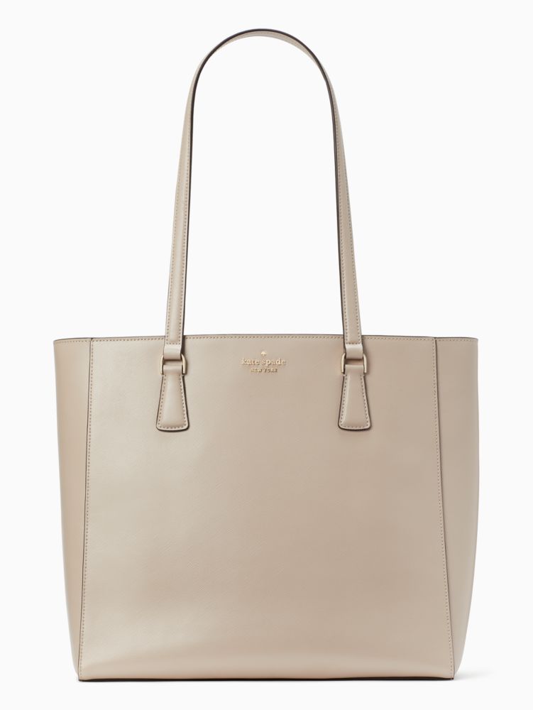 Kate Spade,perry leather laptop tote,Tusk