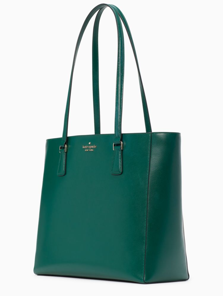 Kate Spade,Perry Leather Laptop Tote,Leather,Tote,Logo,Metal,Lined,Work,