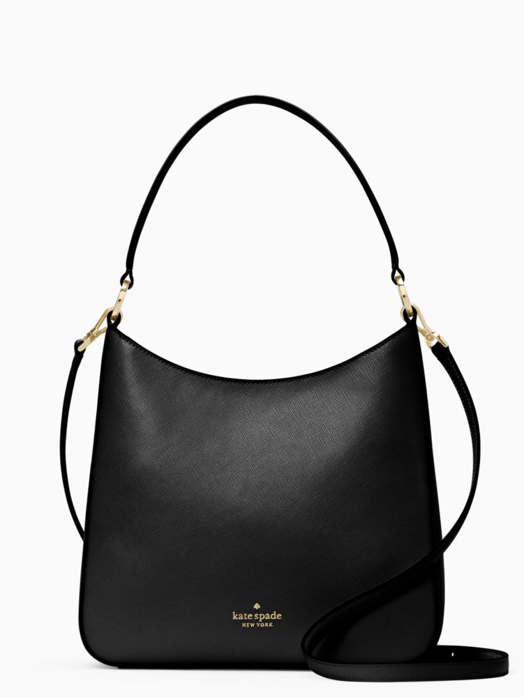Kate Spade,perry leather shoulder bag,Black