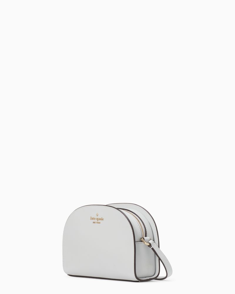 Kate Spade,Perry Leather Dome Crossbody,Leather,Crossbody,Logo,Metal,Casual,