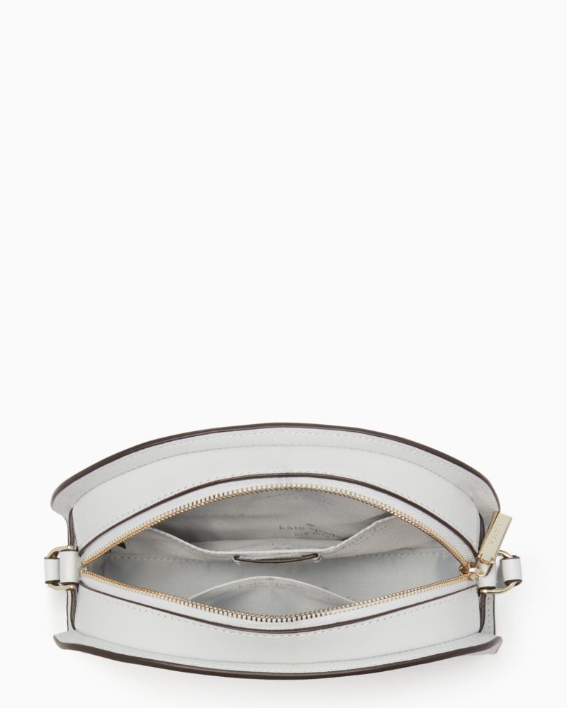 Kate Spade,Perry Leather Dome Crossbody,Leather,Crossbody,Logo,Metal,Casual,