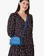 Kate Spade,perry leather dome crossbody,Sapphire Ice