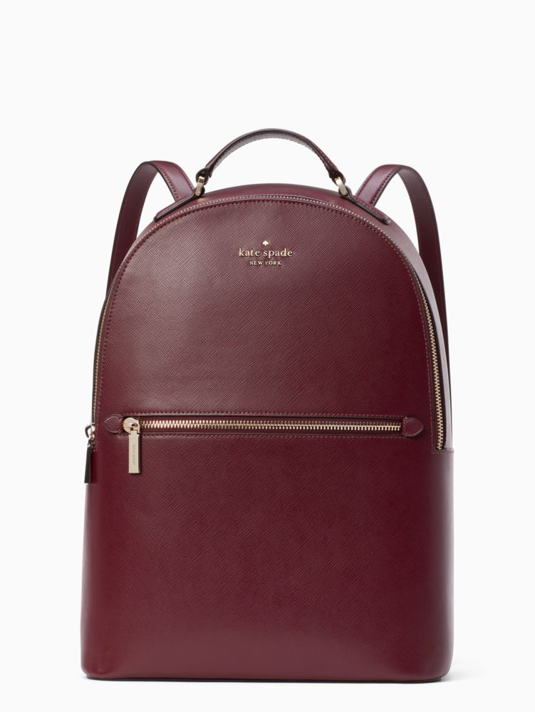 Kate Spade,perry large backpack,Deep Berry