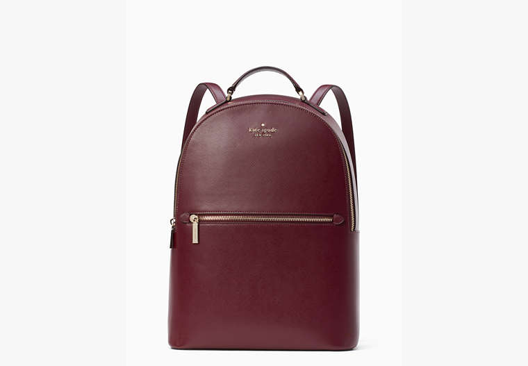 Kate Spade,perry large backpack,Deep Berry