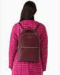 Kate Spade,perry large backpack,Deep Berry